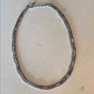 Stella & Dot Silver and Gold Chain Women's Necklace